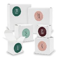 Adventskalender zum F�llen 24x Quader W�rfel gemischt WE...