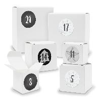 Adventskalender zum F�llen 24x Quader W�rfel gemischt WE...