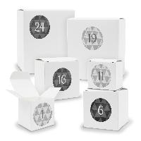 Adventskalender zum F�llen 24x Quader W�rfel gemischt WE...