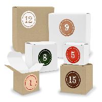 Adventskalender zum F�llen 24x Quader W�rfel gemischt WE...