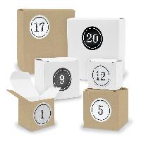 Adventskalender zum F�llen 24x Quader W�rfel gemischt WE...