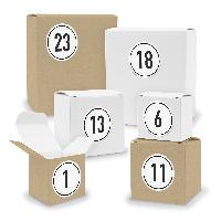 Adventskalender zum F�llen 24x Quader W�rfel gemischt WE...
