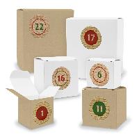 Adventskalender zum F�llen 24x Quader W�rfel gemischt WE...