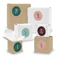 Adventskalender zum F�llen 24x Quader W�rfel gemischt WE...