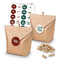 Adventskalender Set 27 Geschenkt�ten + Klammern + Sticker
