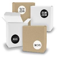 Adventskalender zum F�llen 24x Quader gemischt WEISS BRA...