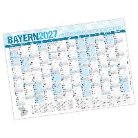 Jahresplaner Bayern 2027 Wandkalender DIN A0 (118,9 x 84...