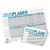 Urlaubsplaner Projektplaner 2025 Wandkalender DIN A2 gef...