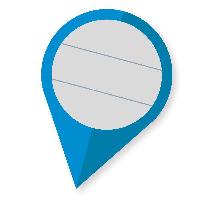 Itenga Sticker 10 x Pin-Sticker blau