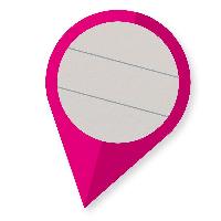 Itenga Sticker 10 x Pin-Sticker magenta