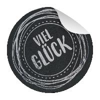 itenga Sticker 10 x Viel Gl�ck exklusiv mit SilberFolier...