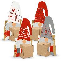 itenga Wichtelbande 4 Figuren zum Aufstellen + 4 Kartonw...