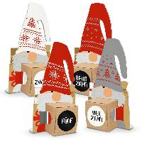 itenga Wichtelbande Adventskalender 24x Figuren + 24x Ka...