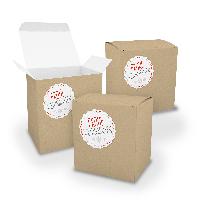 itenga Geschenkverpackung Set 3x XL W�rfel BRAUN + Stick...