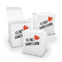 itenga Geschenkverpackung Set 3x XL W�rfel wei� + Sticke...