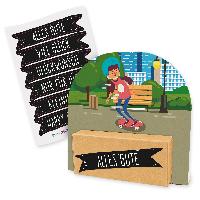 itenga Geldgeschenkverpackung Skateboard Skater (Motiv 3...