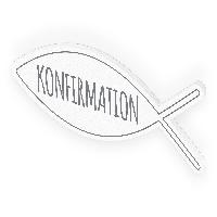 itenga T�rschild Tischdeko Fisch grau Konfirmation 30,0 ...