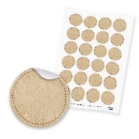 24x Sticker Neutral Braun Papierstruktur (Motiv 96) 4cm ...