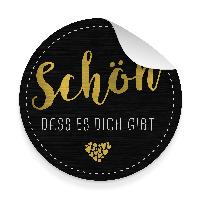 itenga 10x Aufkleber Sticker SCH�N DASS ES DICH GIBT Sch...