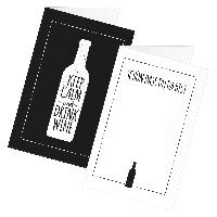 itenga 24x Tischkarten Platzkarten "Keep clam and drink ...