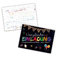 itenga 12 x Postkarte Einladung 