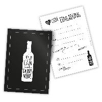 itenga 12 x Postkarte Einladung "Keep calm and drink win...