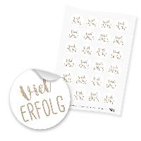 itenga 24x Sticker Aufkleber Viel Erfolg (Motiv 121) lat...