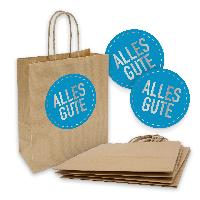 itenga 5x Geschenkt�te mit Kordel 18x8x22cm + Sticker Al...