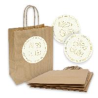 itenga 5x Geschenkt�te mit Kordel 18x8x22cm + Sticker AL...