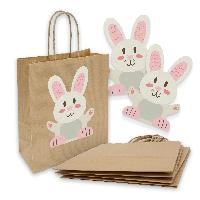 itenga 5x Geschenkt�te mit Kordel 18x8x22cm Ostern + St...