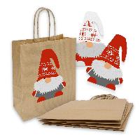 itenga 10x Geschenkt�te mit Kordel 18x8x22cm +Sticker Wi...