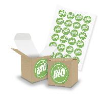 itenga SET "BIO" (Motiv113) 24x W�rfel 5cm braun + Sticker