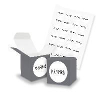 itenga SET Mr. & Mrs. Gastgeschenk Hochzeit (Motiv125) 2...