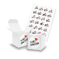 itenga SET kleines Dankesch�n (Motiv116) 24x W�rfel 5cm ...