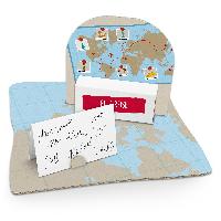 itenga Geldgeschenkverpackung Weltkarte (Motiv 49) mit B...