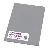 itenga Fotokarton - A4 300 g/qm mittelgrau 25 Blatt