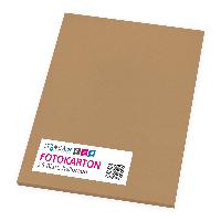 itenga Fotokarton - A4 300 g/qm hellbraun 25 Blatt