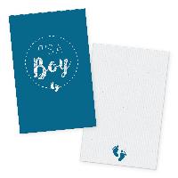 itenga 24x K�rtchen "It s a Boy" dunkelblau in Visitenka...