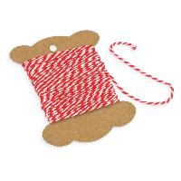 itenga Deko Garn rot /wei� 10m