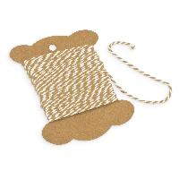 itenga Deko Garn beige /wei� 10m