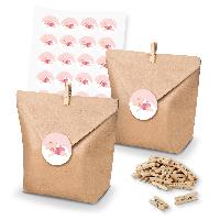itenga SET 24x Geschenkt�ten + Klammern Baby auf Wolke (...