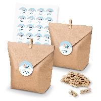 itenga SET 24x Geschenkt�ten + Klammern Danke / Baby auf...