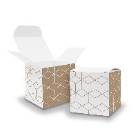 itenga W�rfelbox aus Karton 6,5x6,5cm Muster Geometrie