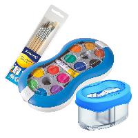 itenga Set 3teilig Pelikan Space blau Farbkasten Pinsel ...