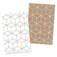 itenga 24x Geschenkkarten Muster Geometrie (Visitenkarte...