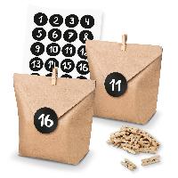 itenga SET Adventskalender 24x T�ten + Klammern + Zahlen...