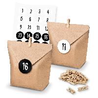 itenga SET Adventskalender 24x T�ten + Klammern + Zahlen...