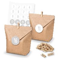 itenga SET Adventskalender 24x T�ten + Klammern + Zahlen...