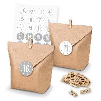itenga SET Adventskalender 24x T�ten + Klammern + Zahlen...