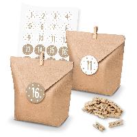 itenga SET Adventskalender 24x T�ten + Klammern + Zahlen...